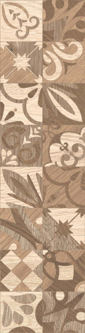 Gresie portelanata tip lemn Alpino Decor Brown 6050, 15,5x60,5 cm, maro [4]