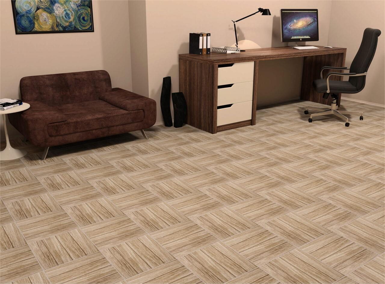 Gresie portelanata tip lemn Deka Beige 8527, 33.3x33.3 cm, bej [2]