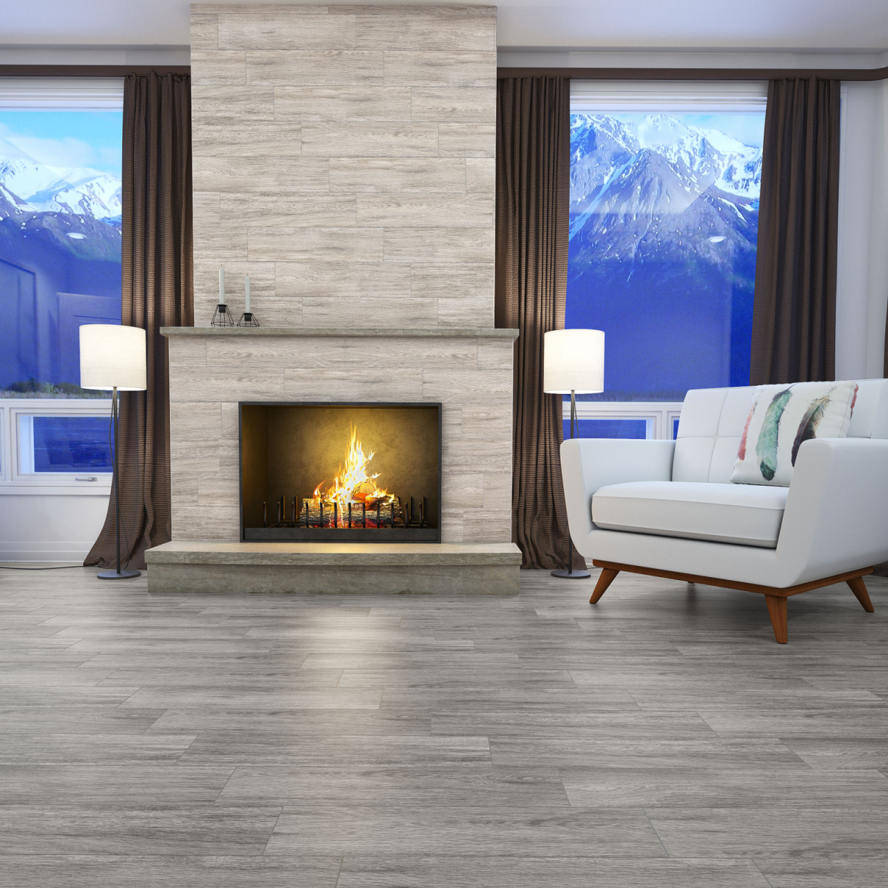 Gresie portelanata tip lemn Moringa Beige 8981, 15.5x60.5 cm, bej [7]