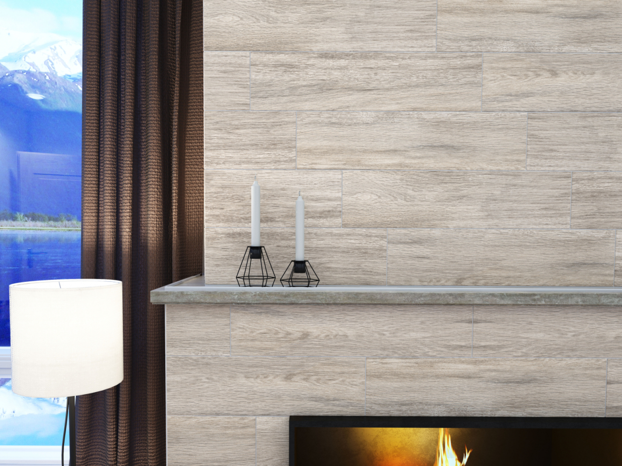 Gresie portelanata tip lemn Moringa Beige 8981, 15.5x60.5 cm, bej [6]