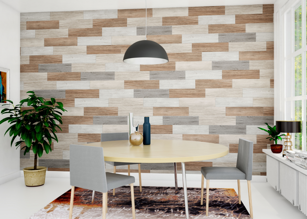 Gresie portelanata tip lemn Moringa Brown 8980, 15.5x60.5 cm, maro [7]