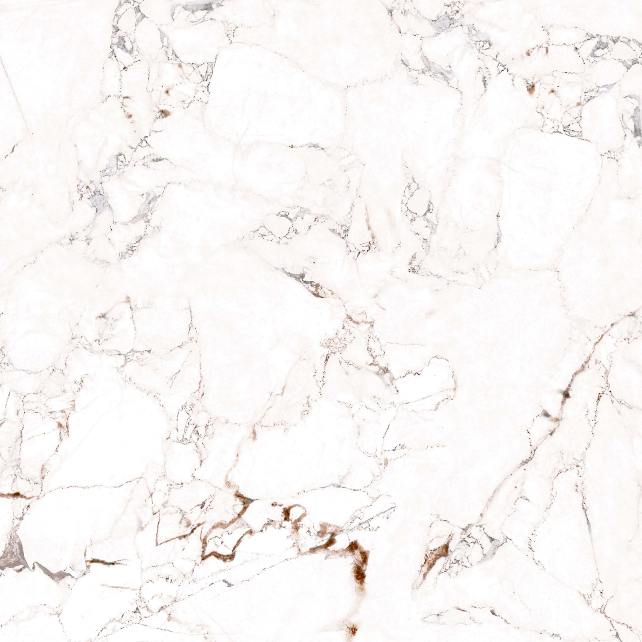 Gresie portelanata tip marmura Marquina White 6215, 45x45 cm, alb, maro, finisaj mat [2]