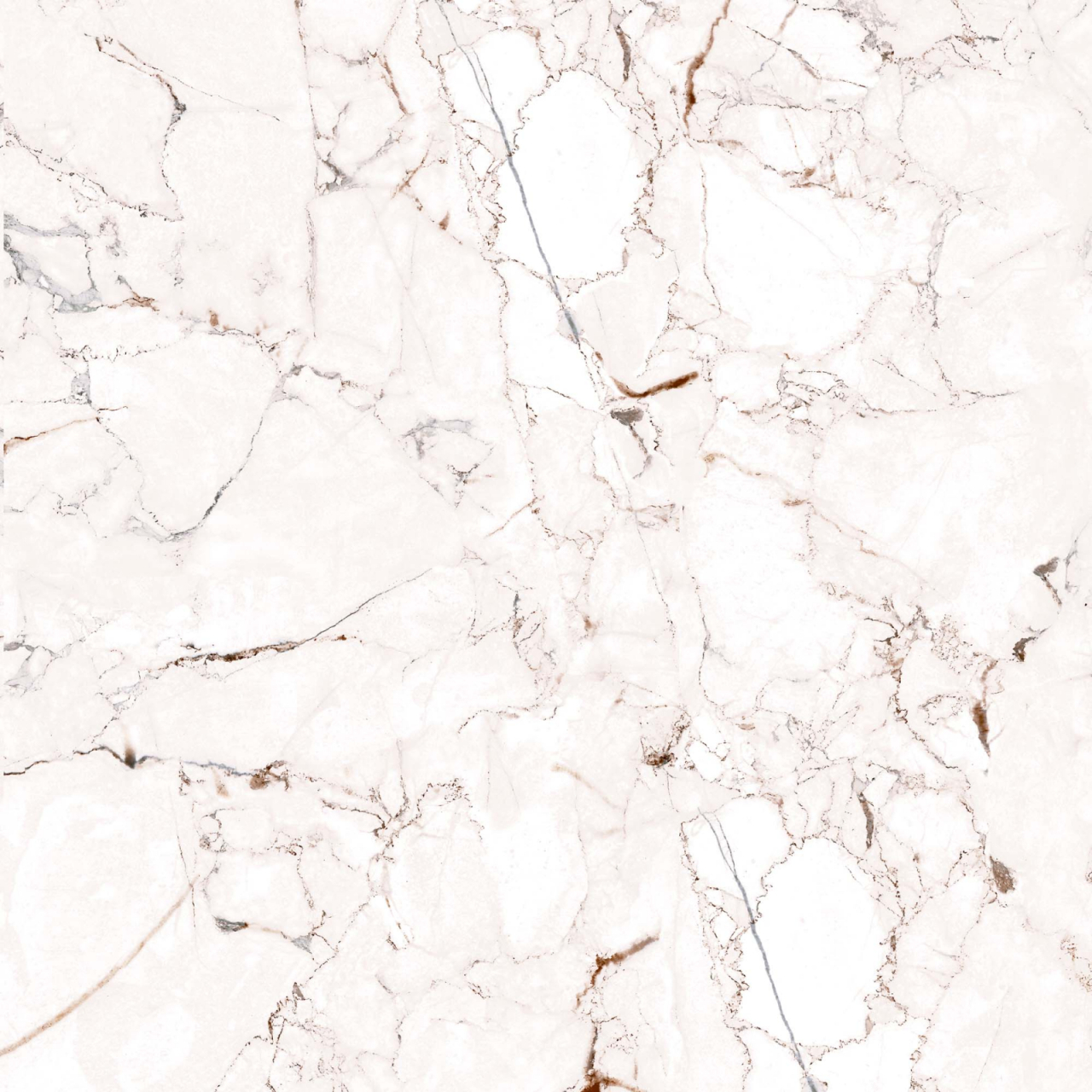 Gresie portelanata tip marmura Marquina White 6215, 45x45 cm, alb, maro, finisaj mat [3]