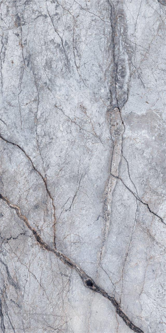 Gresie portelanata tip marmura River Grey 606272, 60x120 cm gri, finisaj lucios [4]