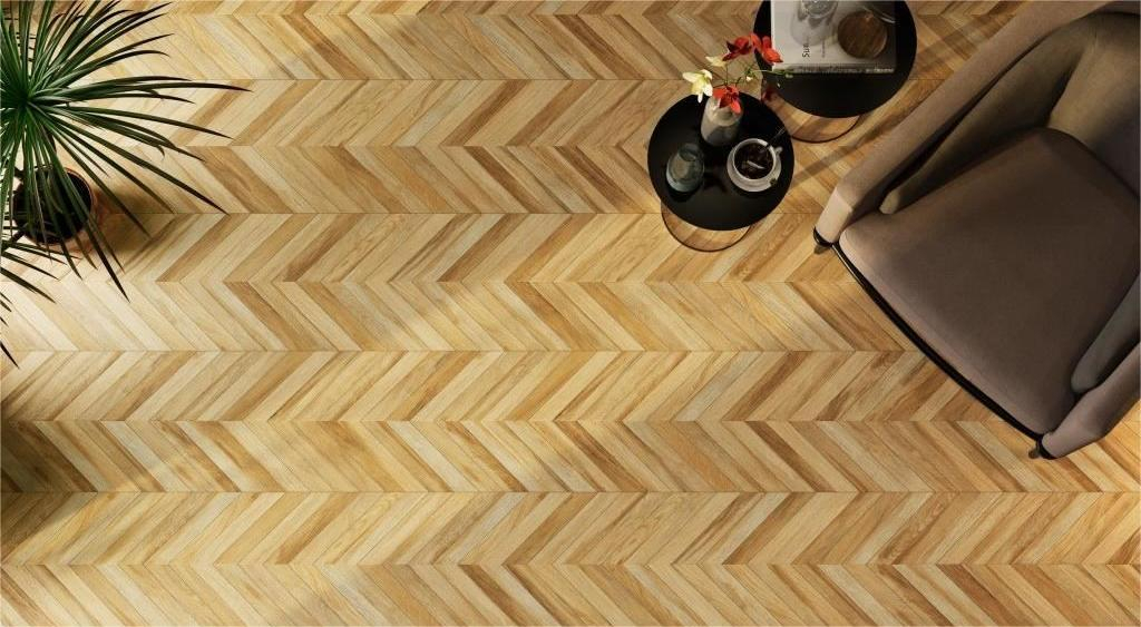 Gresie portelanata tip parchet Classic Wood Almond 943302, 40x60 cm, bej [3]