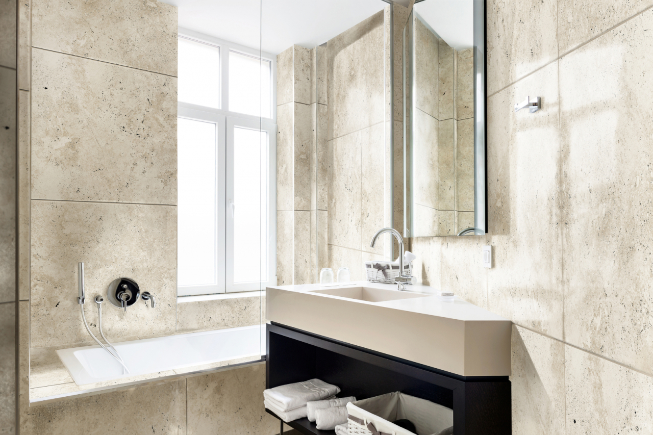 Gresie portelanata tip piatra, Rapolano Beige 9101, 60X60 cm, bej, finisaj mat [6]