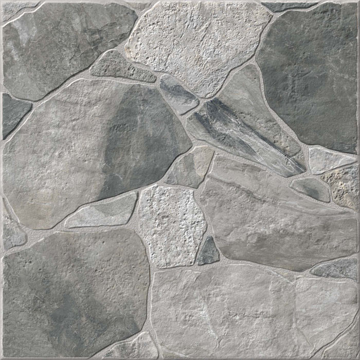Gresie portelanata tip piatra, Riverstone Grey 3621, 45x45 cm, gri, finisaj mat [3]