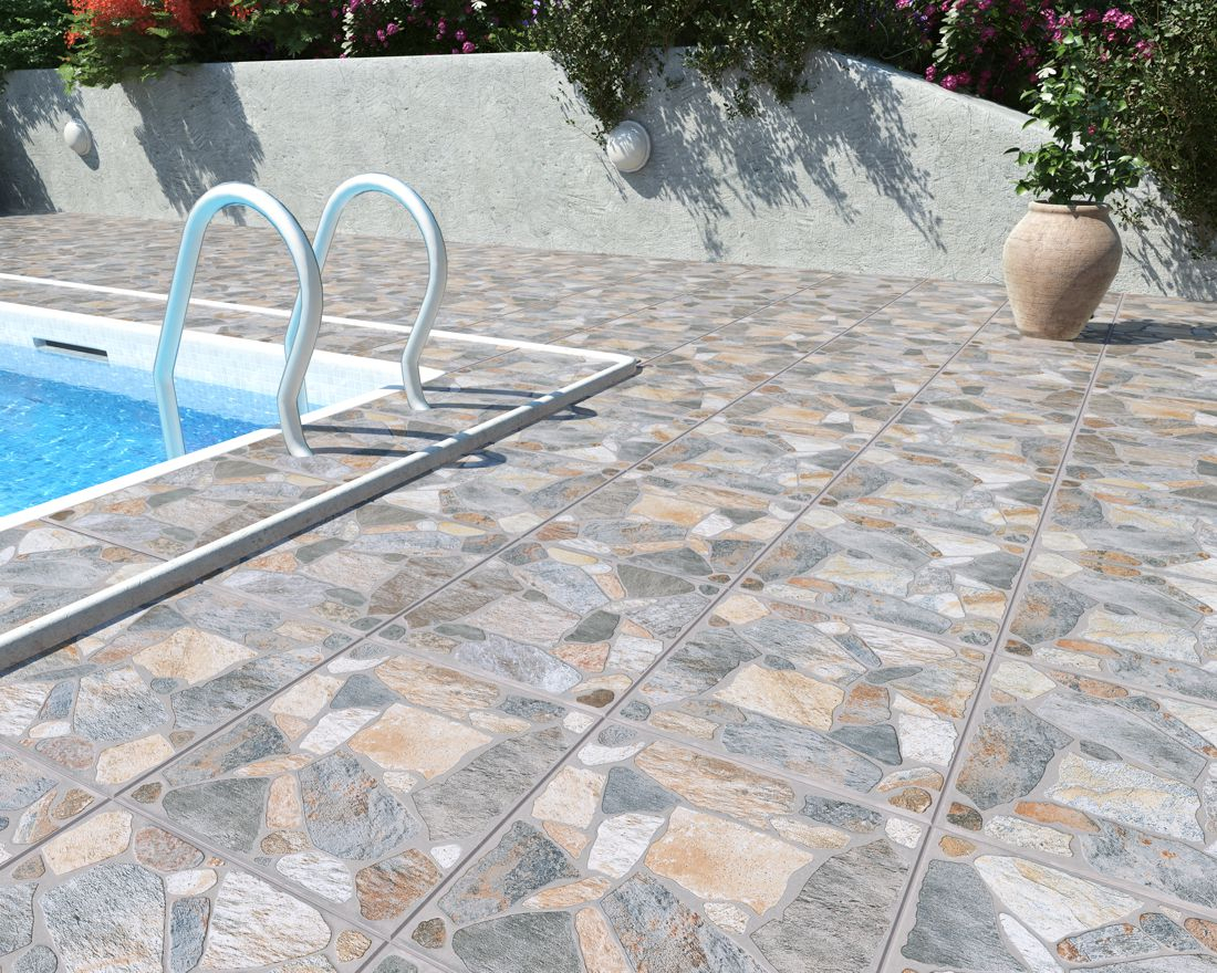 Gresie portelanata tip piatra, Toledo Beige 9279 33.3x33.3 cm, bej [4]