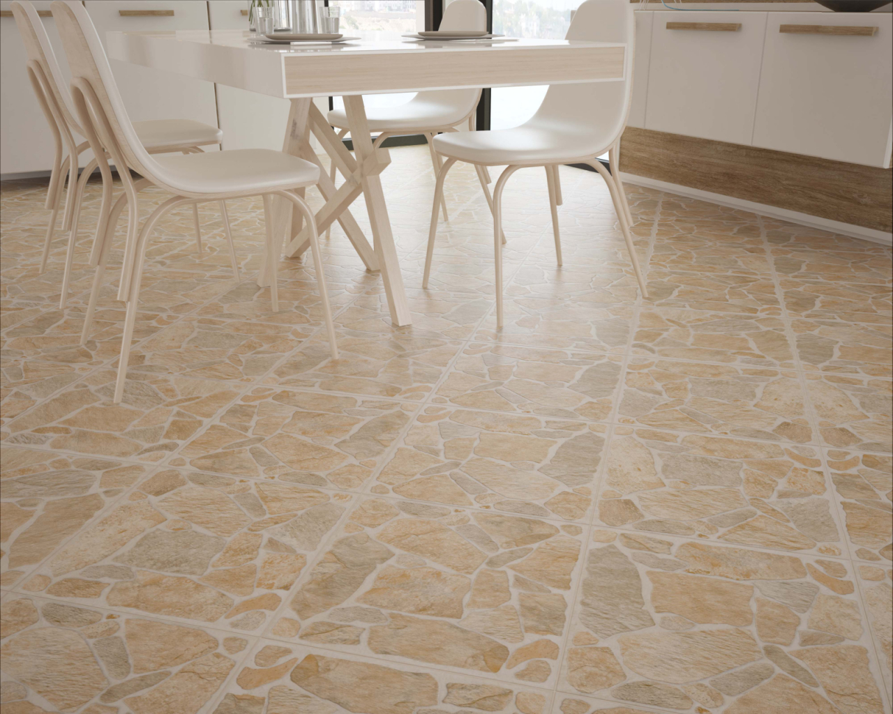 Gresie portelanata tip piatra, Toledo Brown 9280 33.3x33.3 cm, maro [5]