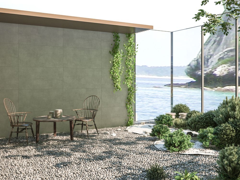 Gresie rectificata portelanata tip ciment SG Ark Silver 60x120 cm gri, maro, finisaj mat [7]