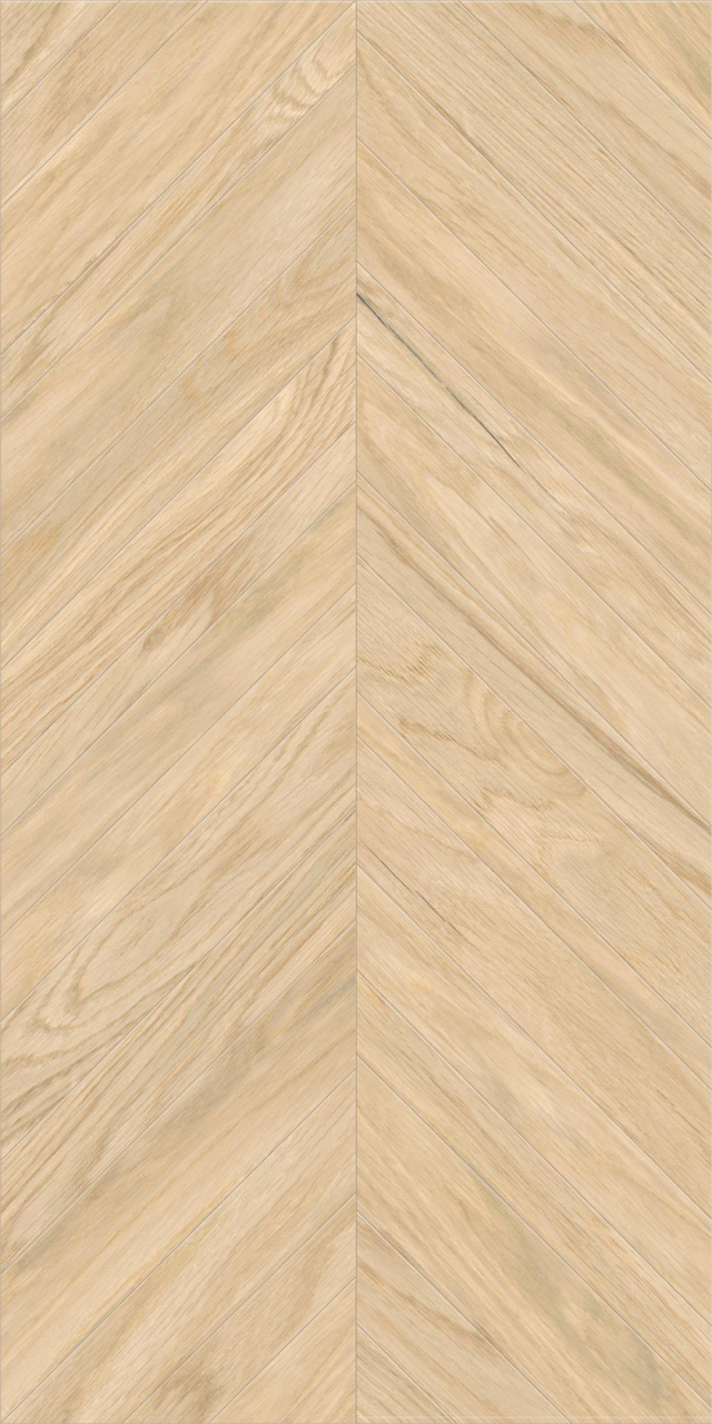 Gresie rectificata portelanata tip lemn, Tilia Chevron Beige 3636, 60x120 cm, bej, finisaj mat [2]