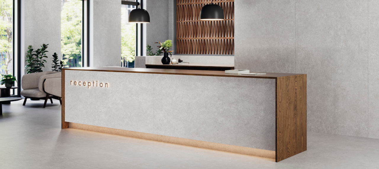 Gresie rectificata tip ciment Acron White Mat 75X150cm, alb, finisaj mat [2]