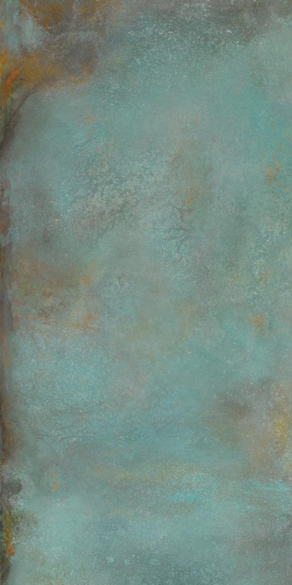 Gresie rectificata tip ciment, Alchemy Trace Mint 60X120cm, turcoaz, finisaj mat [2]