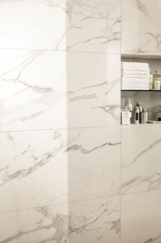 Gresie rectificata tip marmura, Anima Calacatta Oro 60X120cm, alb, finisaj lucios [4]