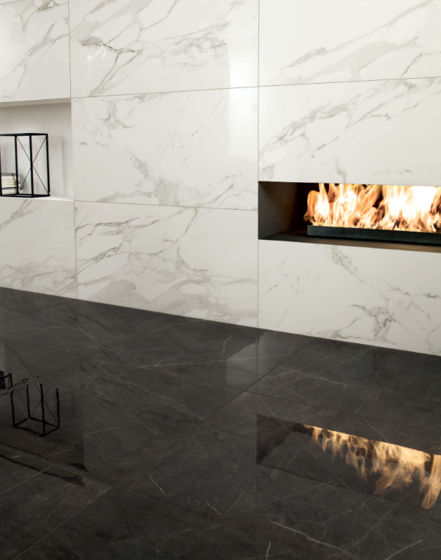 Gresie rectificata tip marmura, Anima Calacatta Oro 60X120cm, alb, finisaj mat [7]