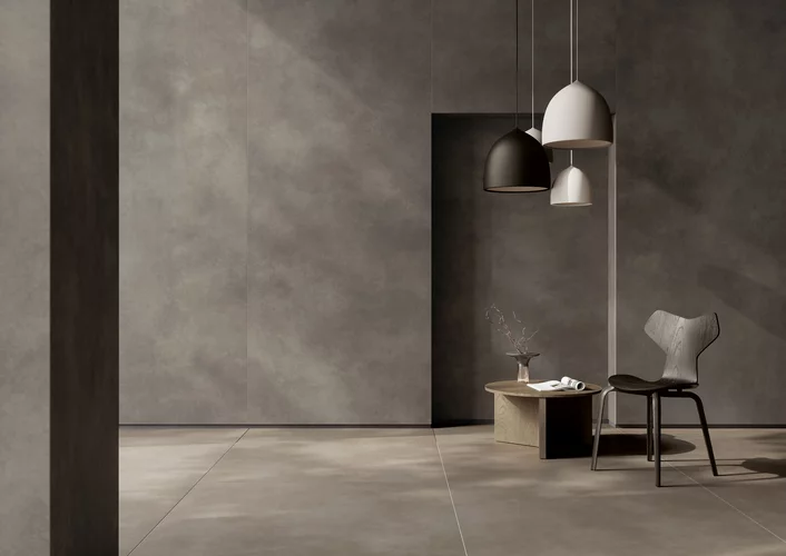 Gresie rectificata tip ciment Architeq Brown 59.8x119.8, maro, finisaj mat [5]