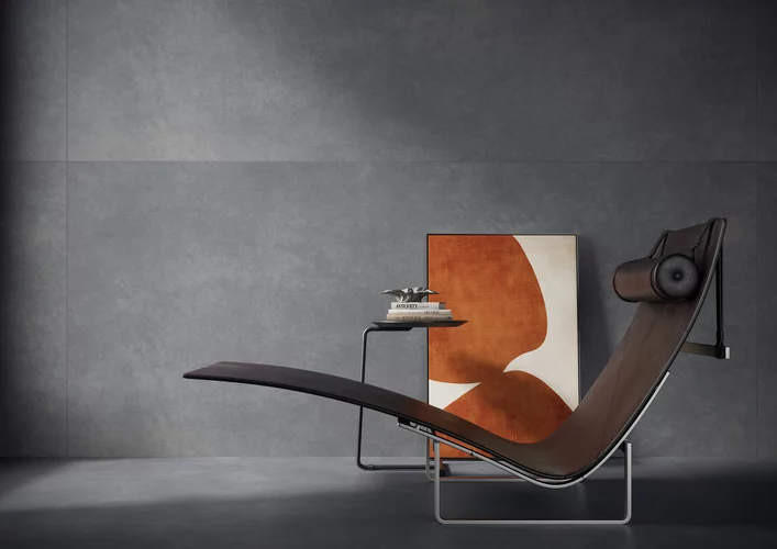 Gresie rectificata tip ciment Architeq Anthracite 59.8x119.8, gri, finisaj mat [5]