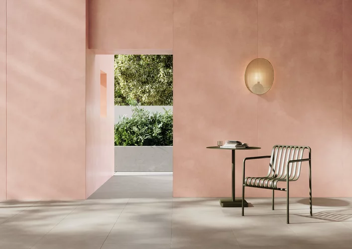 Gresie rectificata tip ciment Architeq Terra 59.8x119.8, roz, finisaj mat [5]