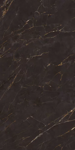 Gresie rectificata tip marmura Carrastone Black 59.8x119.8, negru, finisaj mat [3]