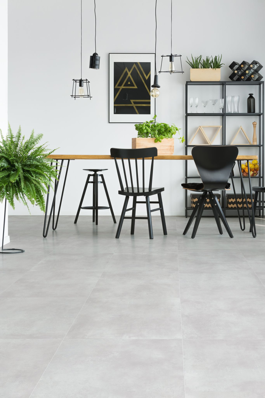 Gresie rectificata tip ciment, Bonn Gris 59.6x59.6 cm, gri, finisaj mat [4]