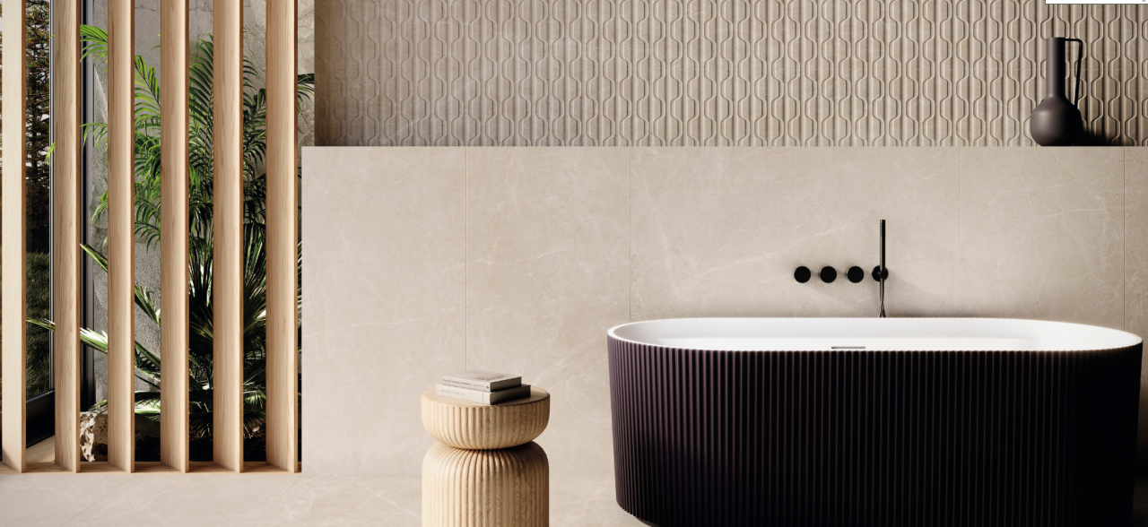 Gresie rectificata tip ciment Athea Crema Mat 120X120cm, crem, finisaj mat [4]