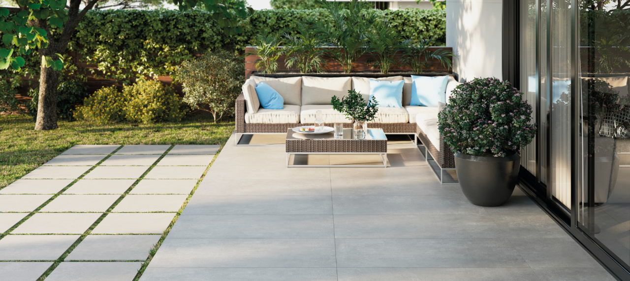 Gresie rectificata tip ciment Concorde Pearl 60X120cm, gri, finisaj mat [2]