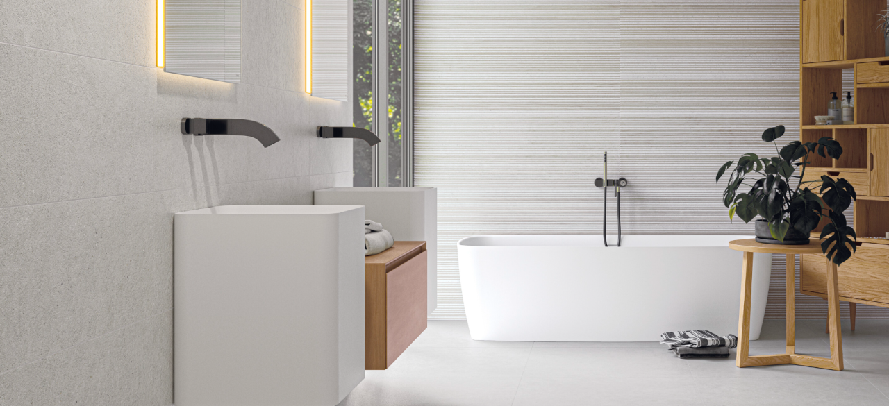 Gresie rectificata tip ciment Borneo Pearl Mat 120X120cm, gri, finisaj mat [2]