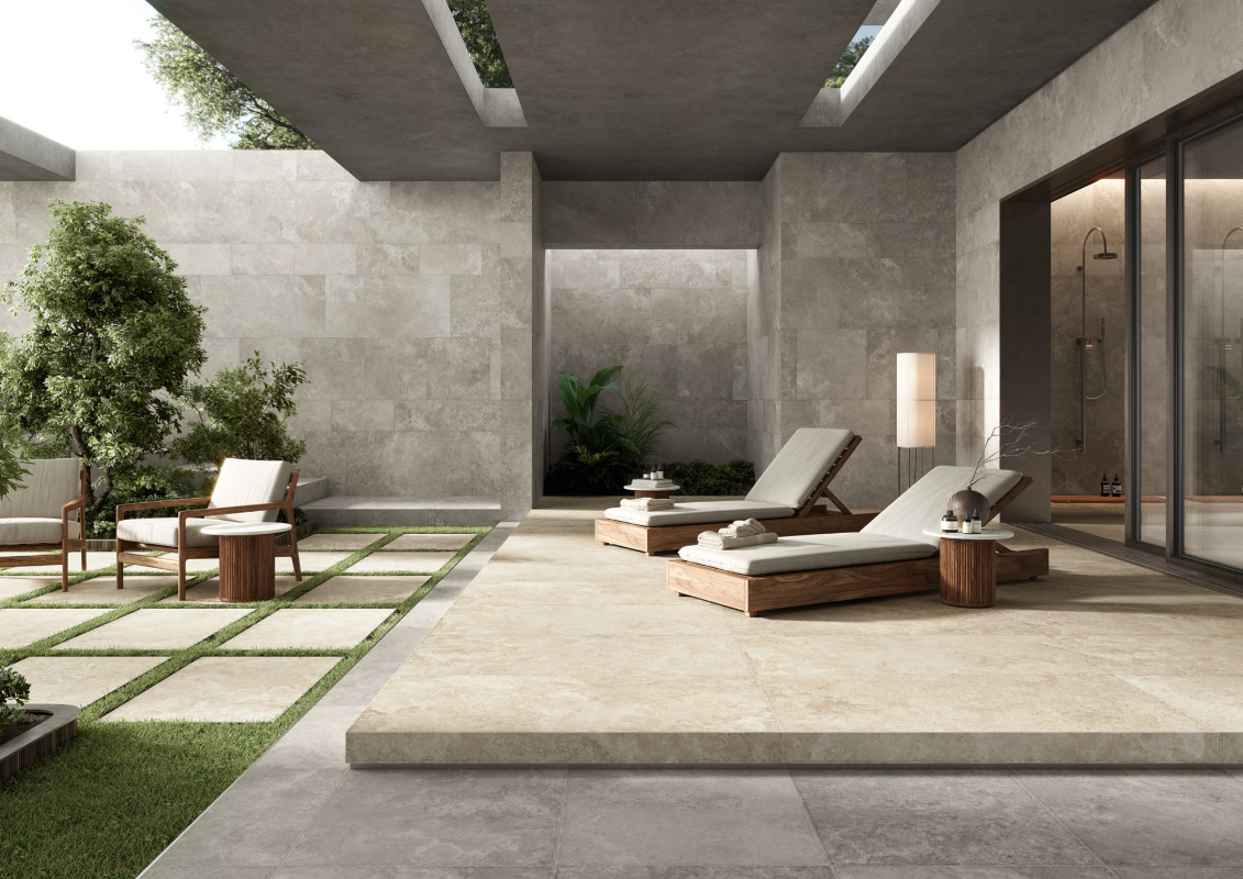 Gresie rectificata tip ciment, Historire Rims 60X120cm, gri, finisaj mat [4]