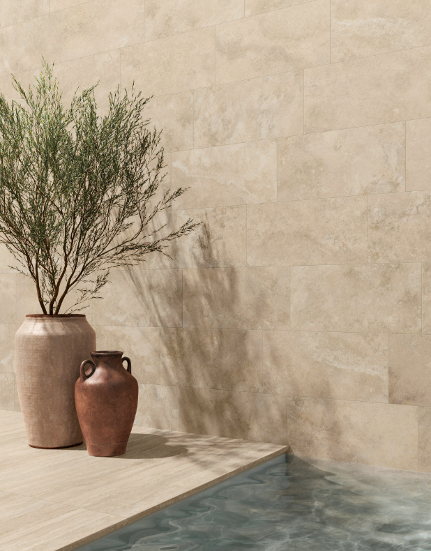 Gresie rectificata tip ciment, Iconica Contro Classico 60X120cm, bej, finisaj mat [4]