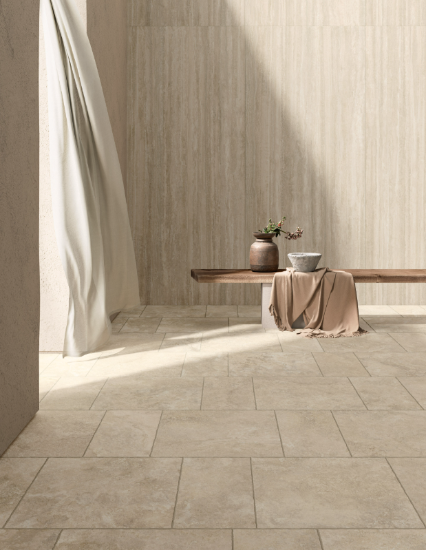 Gresie rectificata tip travertin, Iconica Verso Classico 60X120cm, bej, finisaj mat [5]