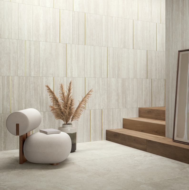 Gresie rectificata tip ciment, Iconica Contro Navona 60X120cm, gri-bej, finisaj mat [5]