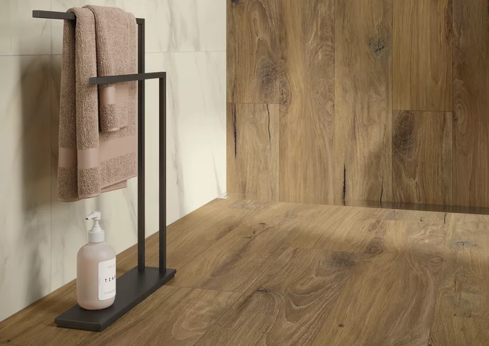 Gresie rectificata tip lemn Specialwood Honey 19.8 x 119.8, maro, finisaj mat [5]