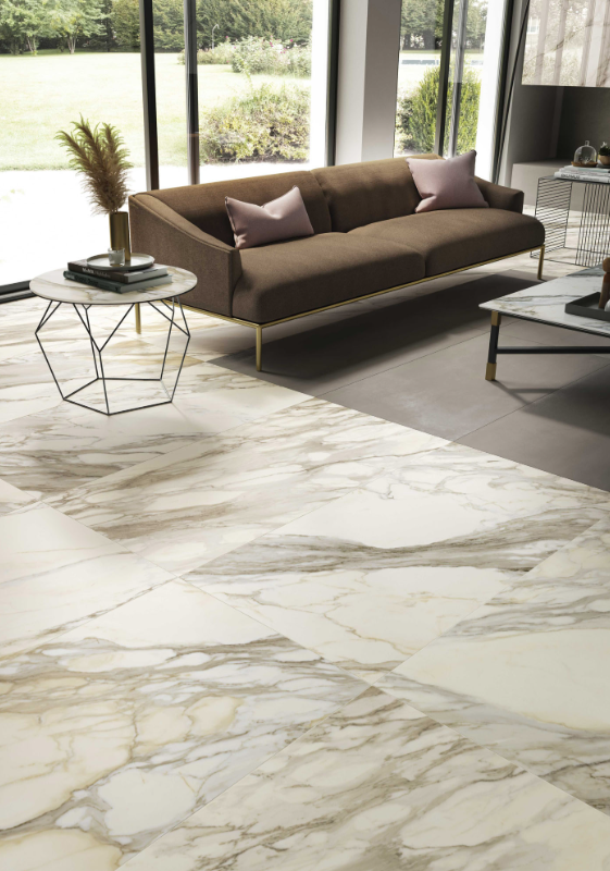 Gresie rectificata tip marmura, Anima Ever Apuan Gold 60X120cm, alb, finisaj lucios [4]