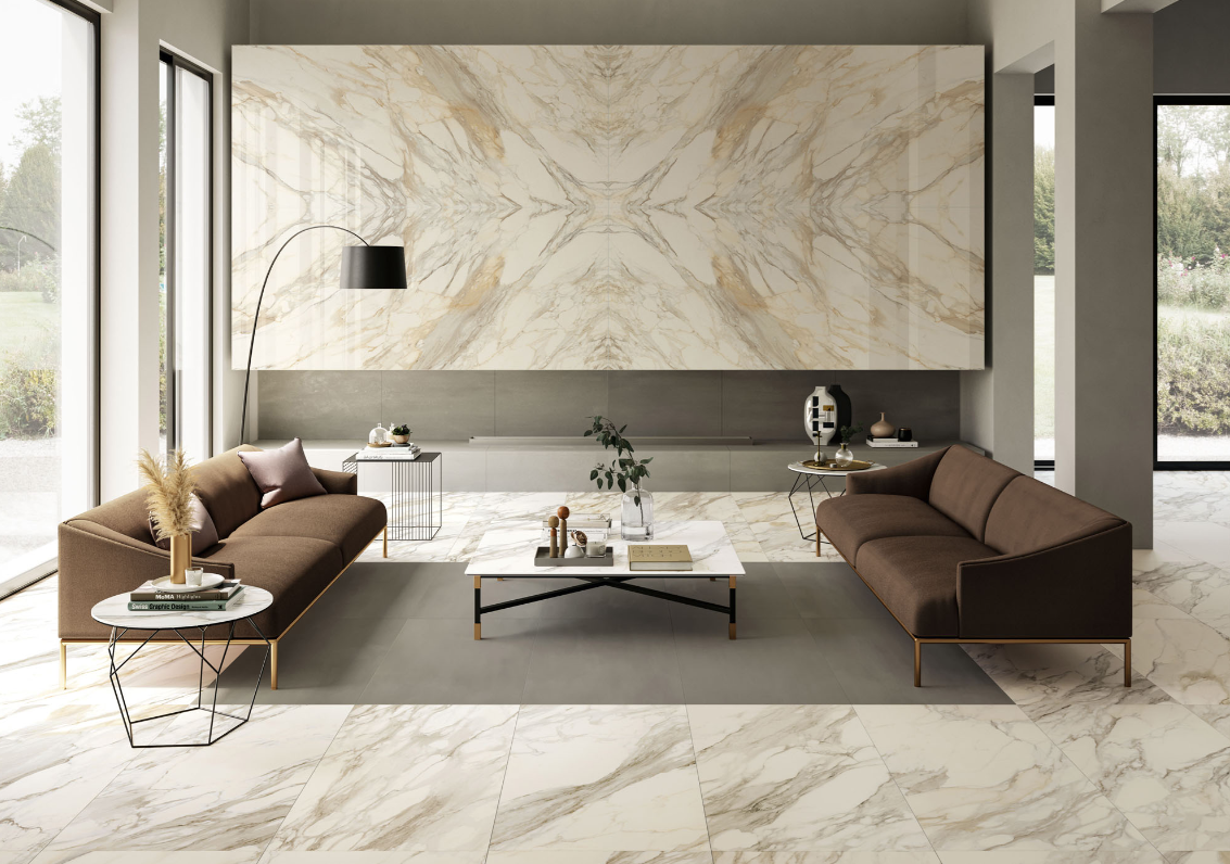 Gresie rectificata tip marmura, Anima Ever Apuan Gold 60X120cm, alb, finisaj lucios [6]