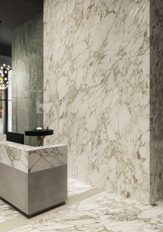 Gresie rectificata tip marmura, Anima Ever Luxury Arabesque 60X120cm, alb, finisaj lucios [3]