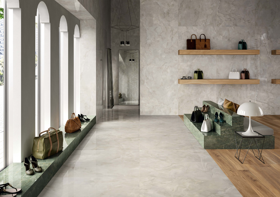 Gresie rectificata tip marmura, Anima Ever Royal Onix 60X120cm, bej, finisaj mat [4]