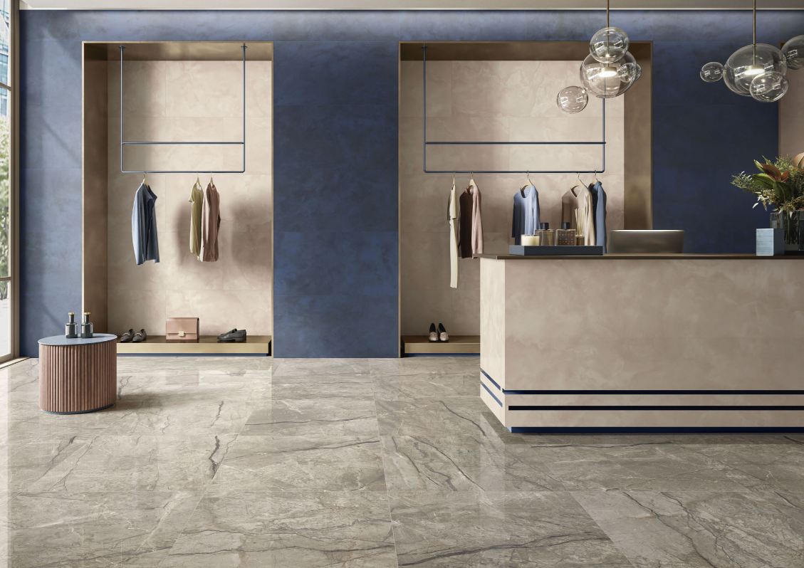 Gresie rectificata tip marmura, Anima Futura Amazing Silver 60X120cm, gri, finisaj lucios [5]