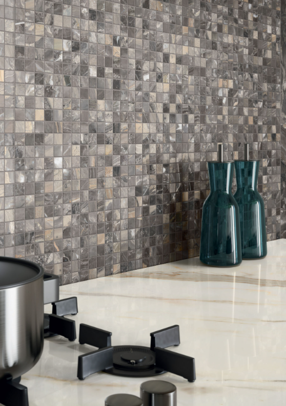 Gresie rectificata tip marmura, Anima Futura Golden White 60X120cm, alb, finisaj lucios [5]