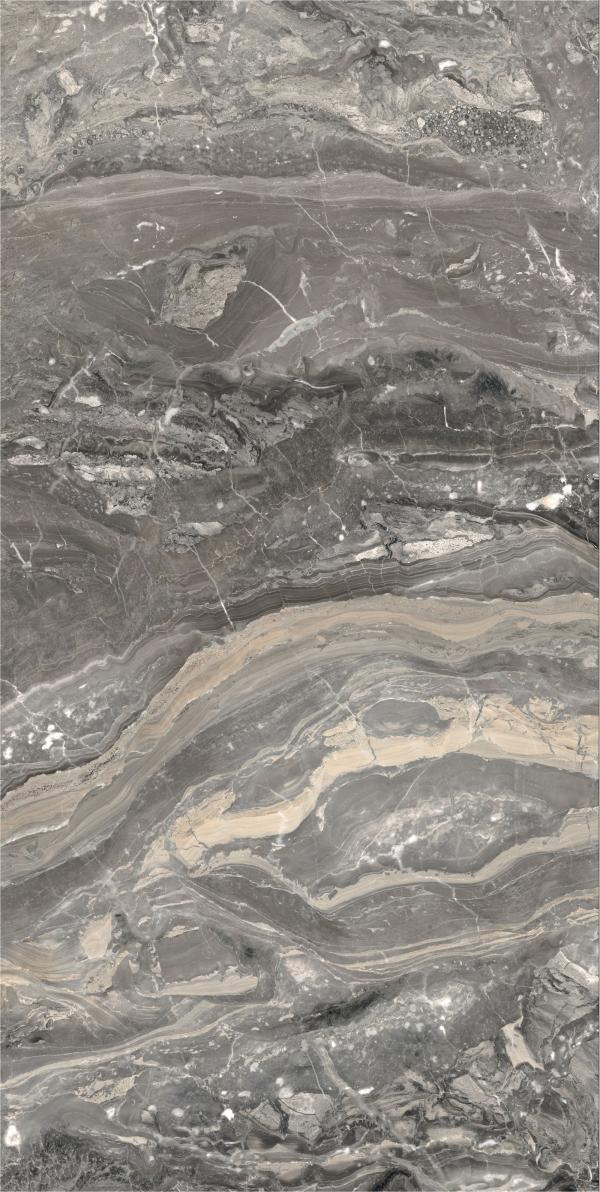 Gresie rectificata tip marmura, Anima Futura Keen Grey 60X120cm, gri, finisaj lucios [2]