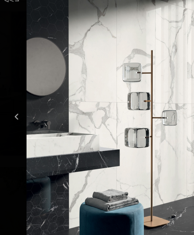 Gresie rectificata tip marmura, Anima Futura Majestic White 60X120cm, alb, finisaj mat [4]