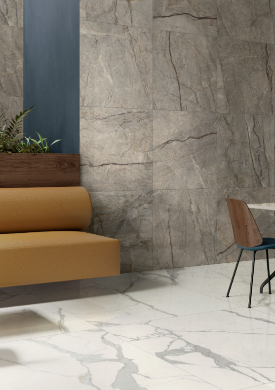 Gresie rectificata tip marmura, Anima Futura Majestic White 60X120cm, alb, finisaj mat [7]