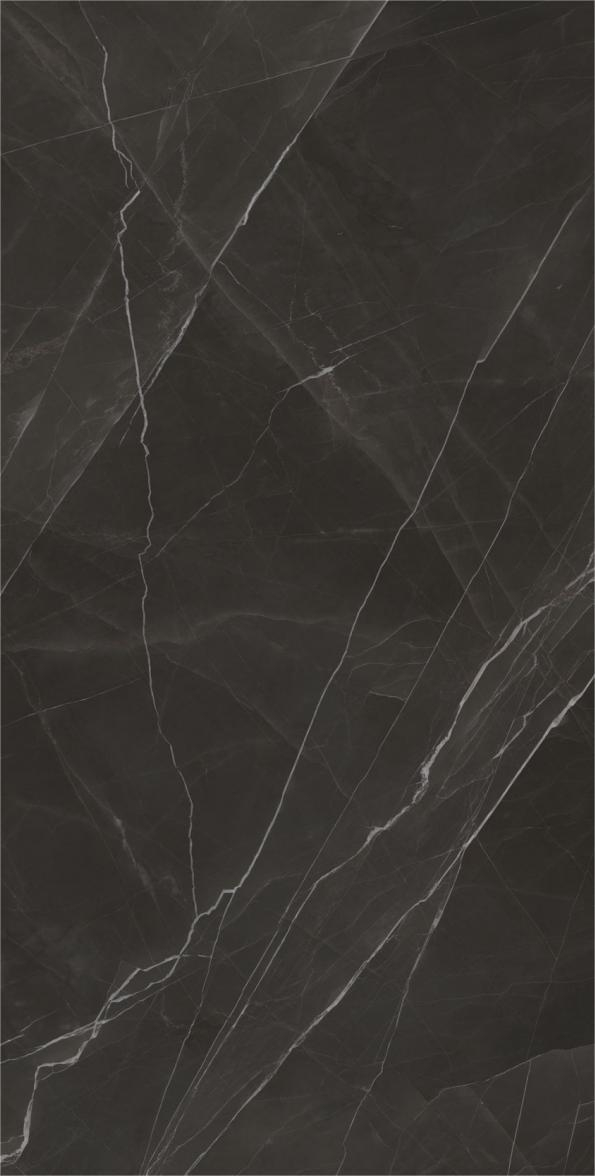 Gresie rectificata tip marmura, Anima Wonder Night 60X120cm, negru, finisaj lucios [2]