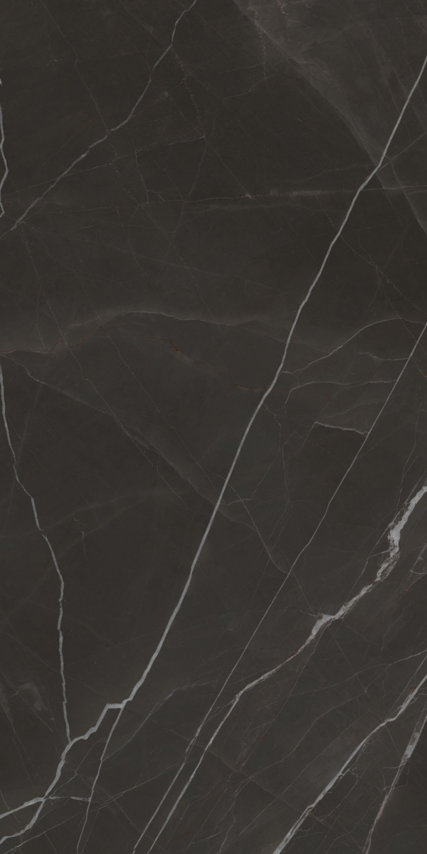 Gresie rectificata tip marmura, Anima Wonder Night 60X120cm, negru, finisaj mat [2]