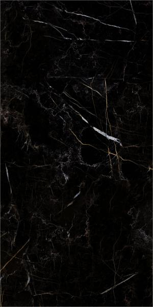 Gresie rectificata tip marmura, Anima Graphite 60X120cm, negru, finisajj lucios [3]