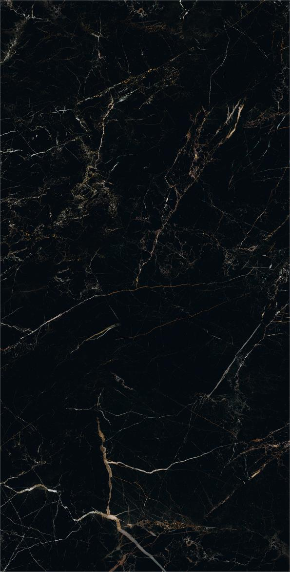 Gresie rectificata tip marmura, Anima Graphite 60X120cm, negru, finisajj lucios [2]