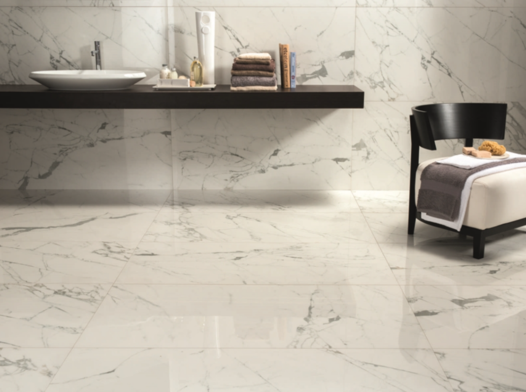 Gresie rectificata tip marmura, Anima Statuario Venato 60X120cm, alb, finisaj lucios [6]
