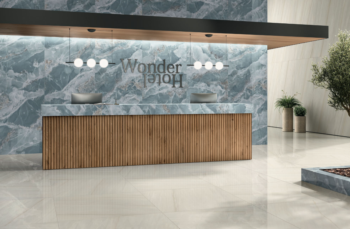 Gresie rectificata tip marmura, Anima Wonder Ocean 60X120cm, albastru, finisaj lucios [5]