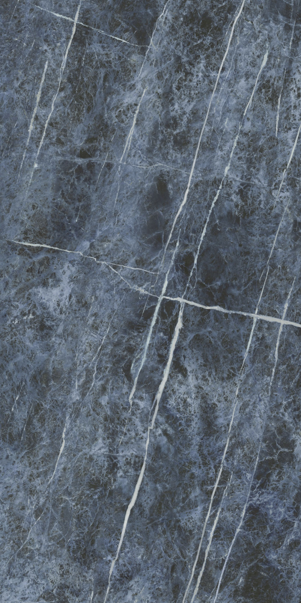 Gresie rectificata tip marmura, Anima Wonder Starlit 60X120cm, albastru, finisaj lucios [2]