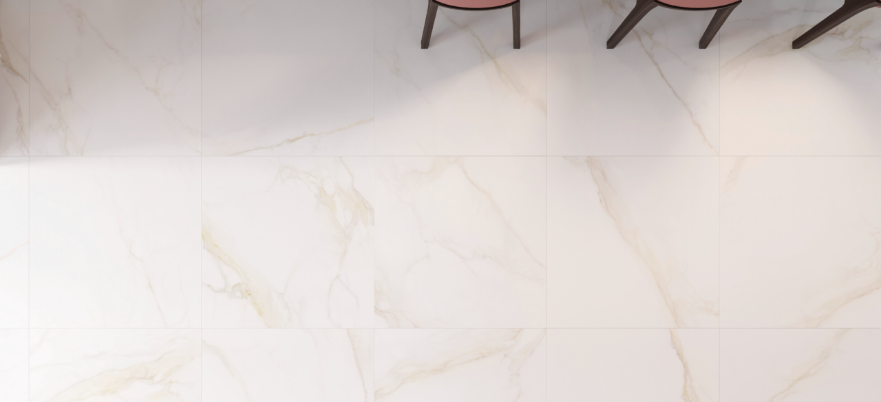 Gresie rectificata tip marmura Diamond Gold Mat 120X120cm, alb, finisaj mat [3]