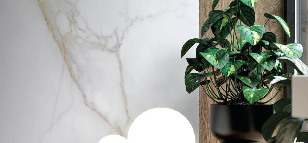 Gresie rectificata tip marmura Diamond Gold Mat 120X120cm, alb, finisaj mat [2]